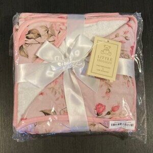 NEW in polybag, Little Snuggles Kids Bamboo Hooded Towel - English Rose Print